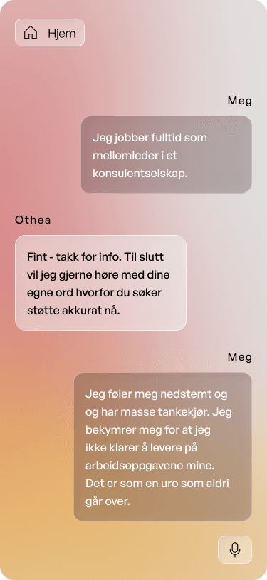 OTHEA chat interface
