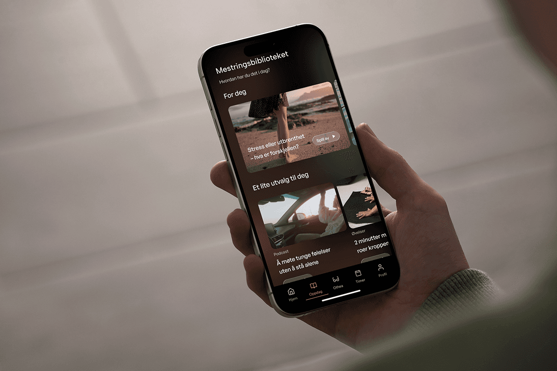iPhone showing OTHEA mastery library